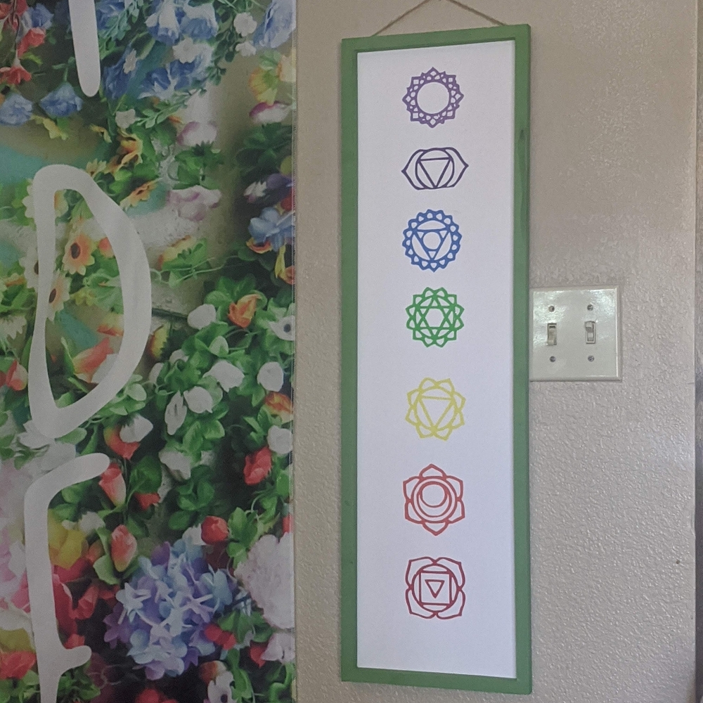 Homemade 7 Chakras sign